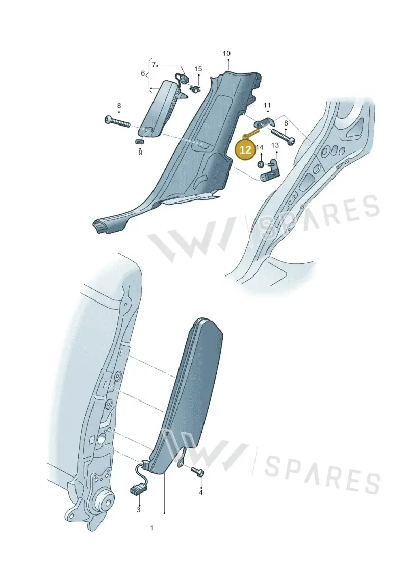 N90532901 — Audi Q5 qu. 2.0 TDI (2012-2017) diagram 647880200, position 12