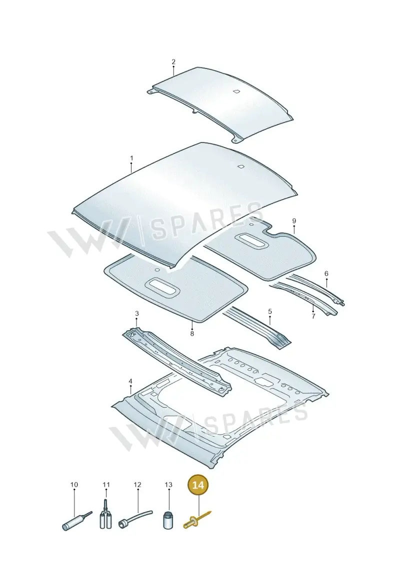 N90534403 — Audi RS7 Sportback (2019-) diagram 435817000, position 14