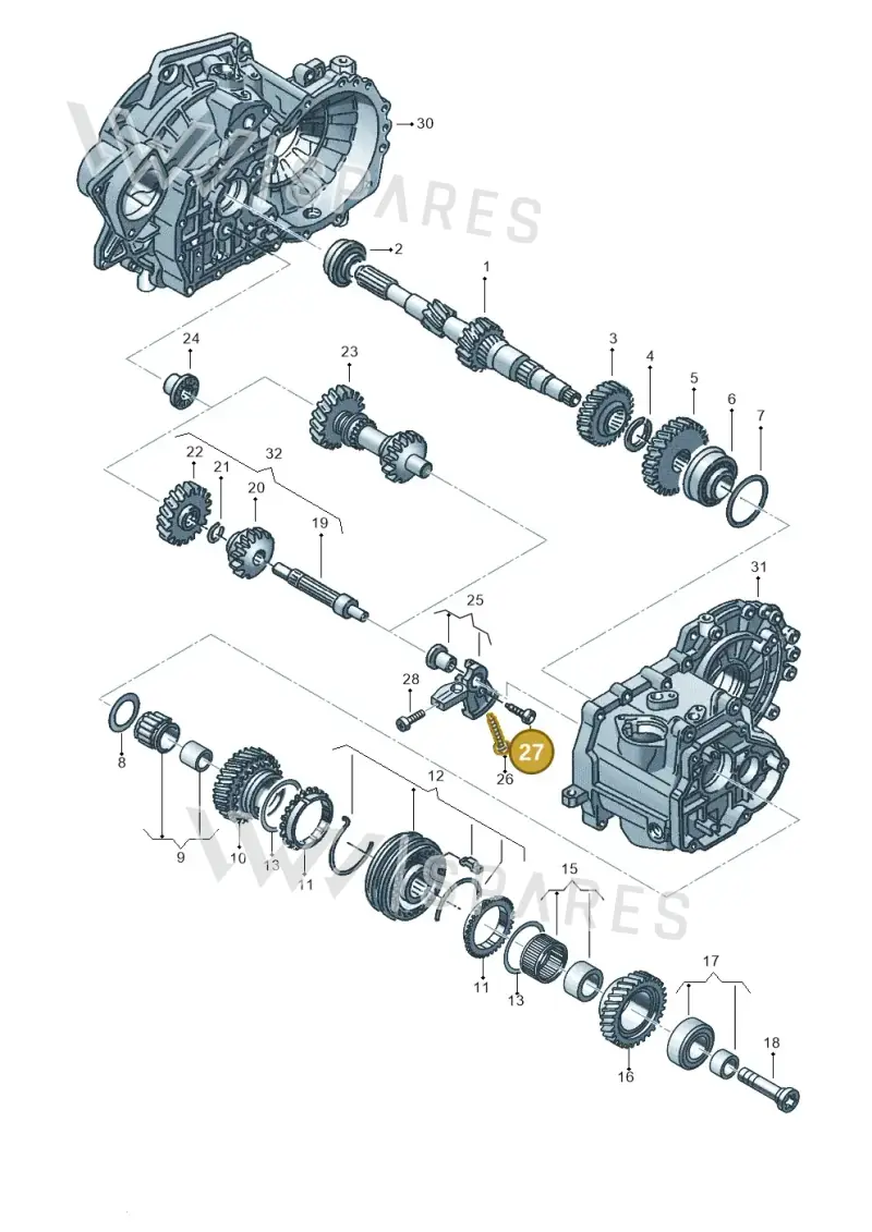 N90536201 — Audi A1 sportback 1.0 (2018-) diagram 890311320, position 27