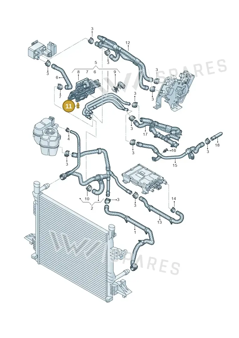 N90558401 — Audi Q4 Sportback (2021-2022) diagram 10a121200, position 11