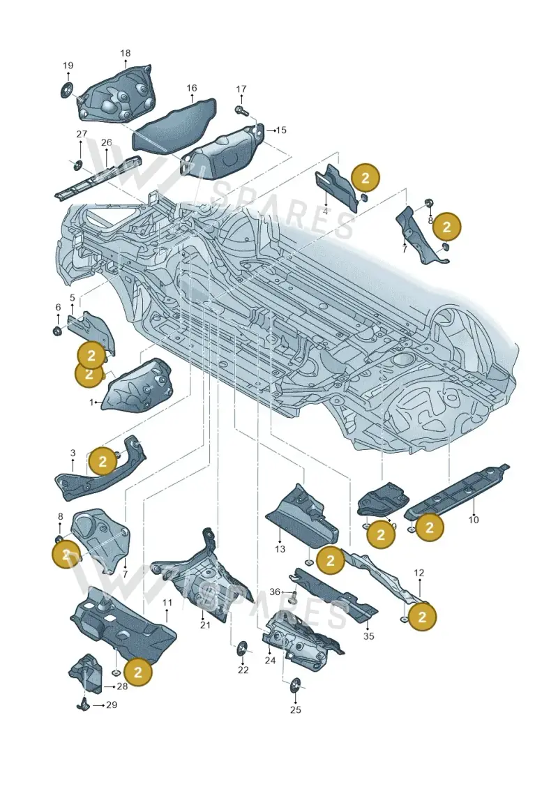 N90570805 — Audi Q8 Quattro 3,0 (2018-) diagram 429825010, position 2
