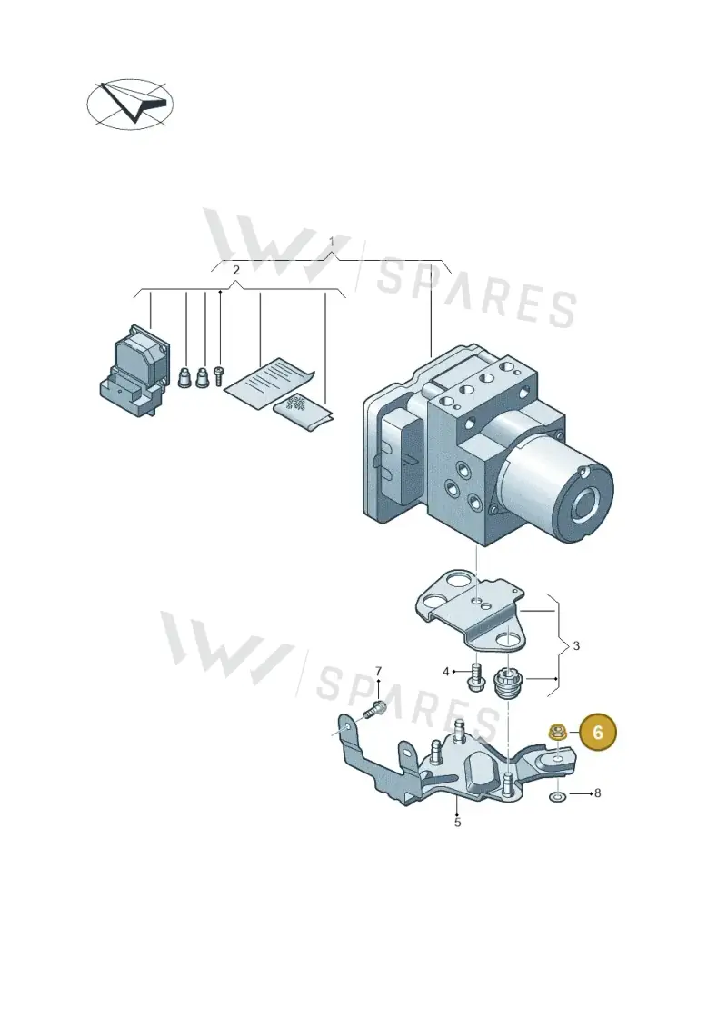 N90570805 — Audi RS Q8 Quattro (2019-) diagram 859614010, position 6