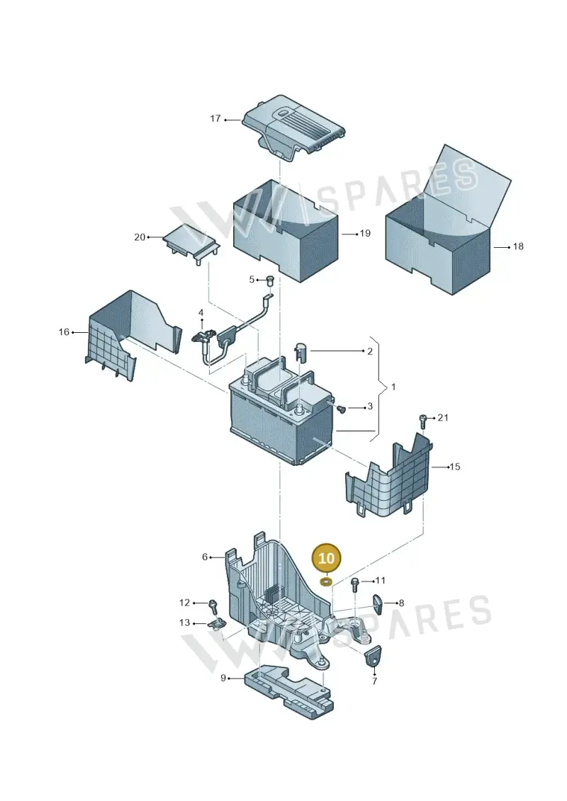 N90577001 — Audi Q3 1.4 (2016-) diagram 728915000, position 10