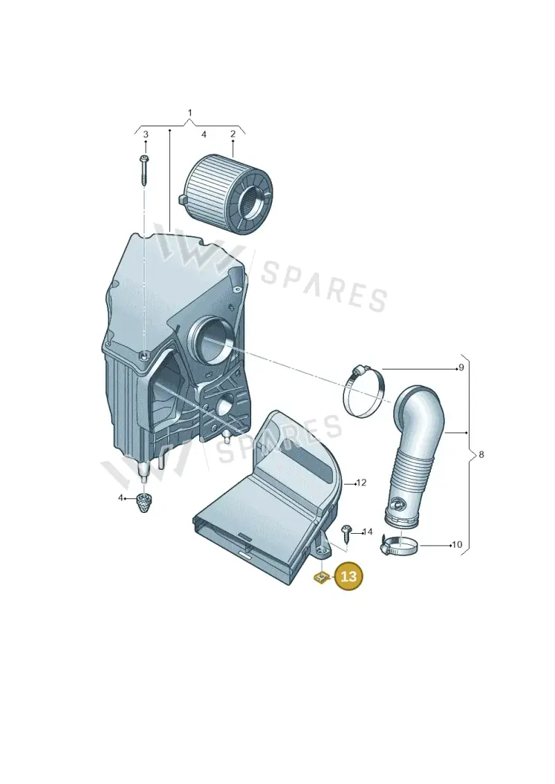 N90610602 — Audi Q5 (2016-2020) diagram 896133200, position 13
