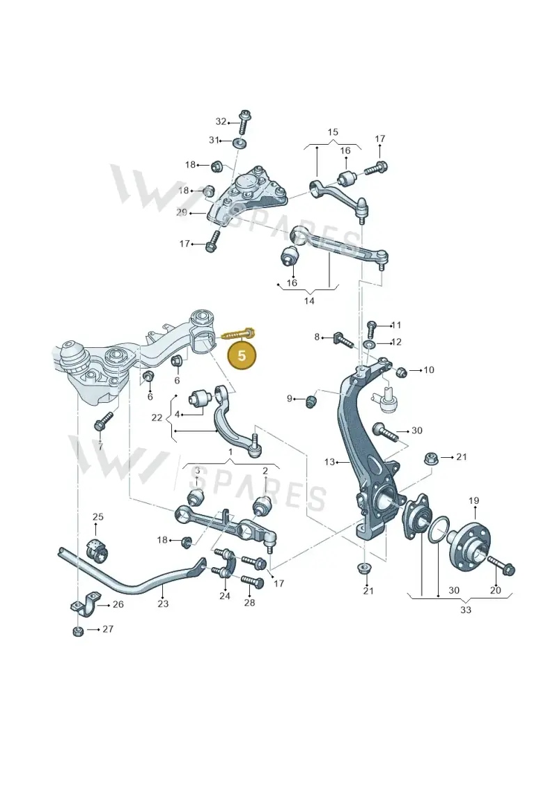 N90625902 — Audi A6 2.7 TDI (2008-2011) diagram 448407060, position 5