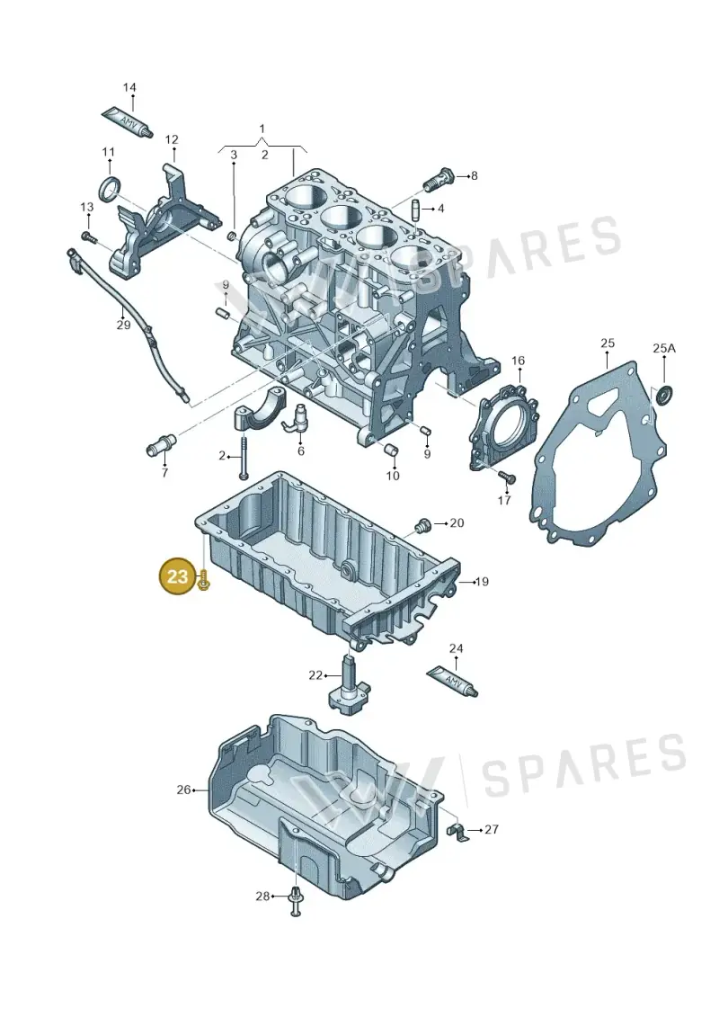 N90628303 — Audi Q5 qu. 2.0 TDI (2012-2017) diagram 634103200, position 23