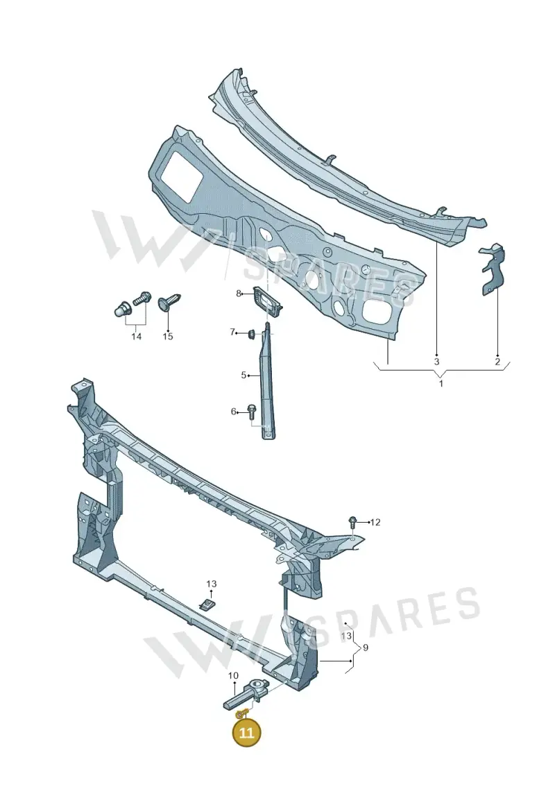 N90629803 — Audi RS4 Avant (2017-) diagram 849805000, position 11