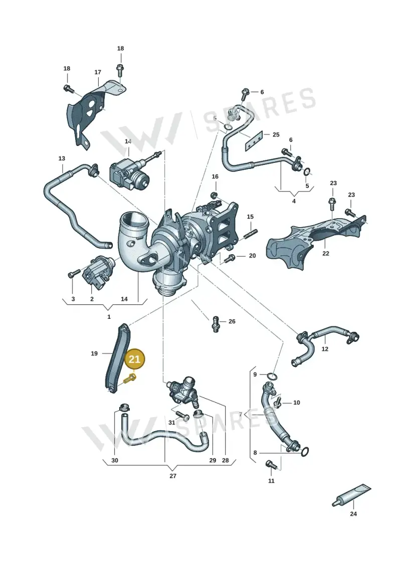 N90643907 — Audi A7 Sportback (2018-) diagram 429145251, position 21