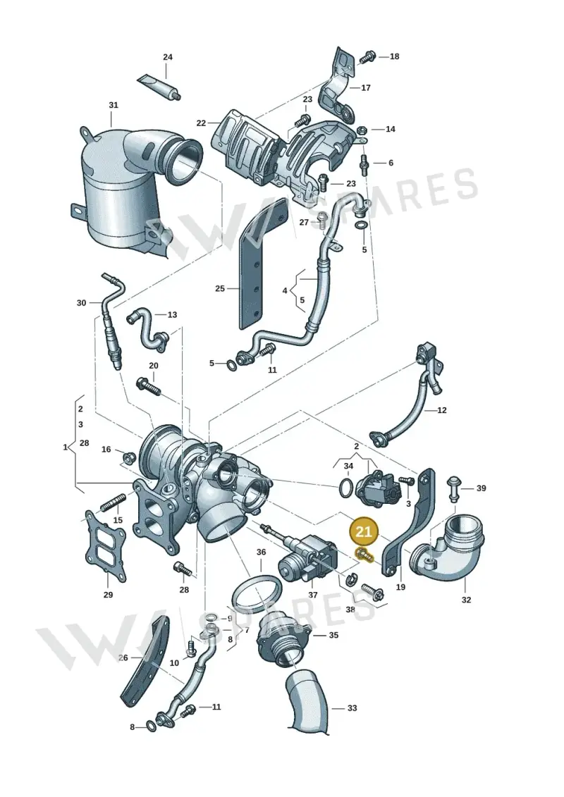 N90643907 — Audi Q3 quattro (2018-2019) diagram 890145641, position 21