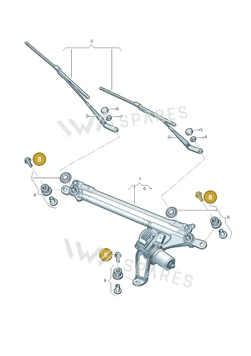 N90652204 — Audi RS Q8 Quattro (2019-) diagram 896955000, position 8