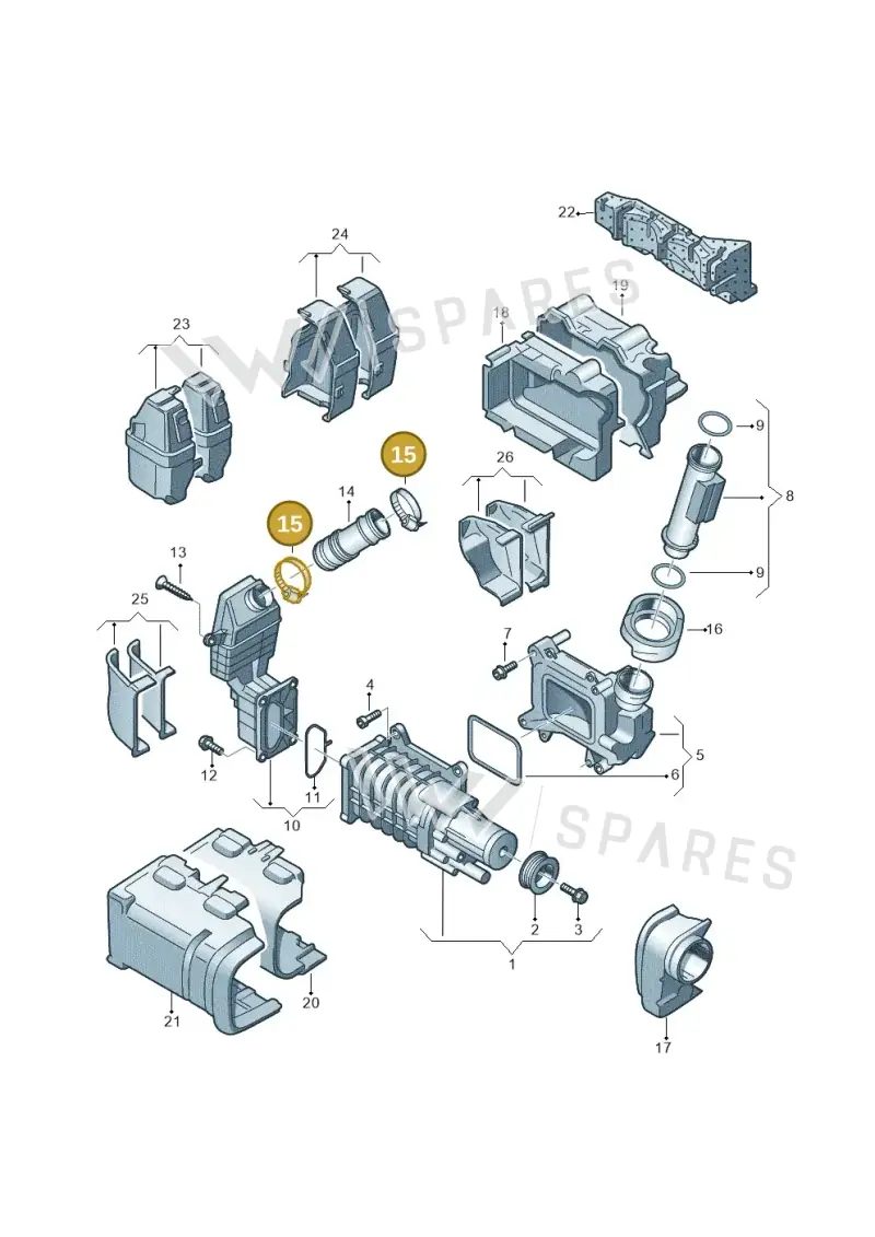 N90656001 — Audi A1 Sportback (2010-2015) diagram 634145520, position 15