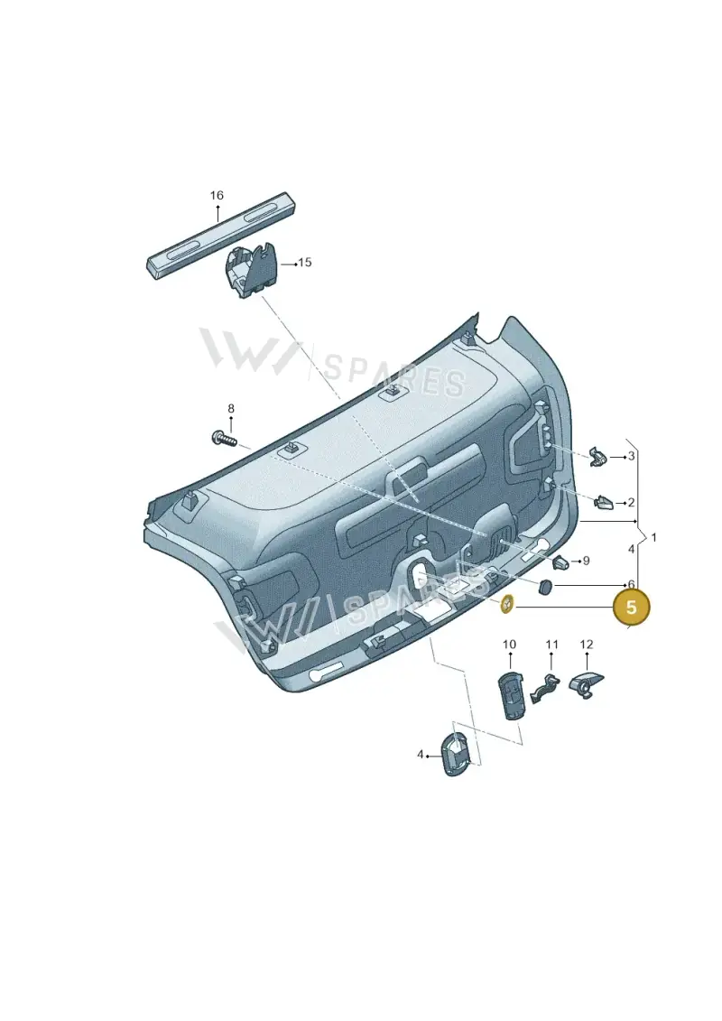 N90657502 — Audi A6 2.0 (2018-) diagram 430867800, position 5