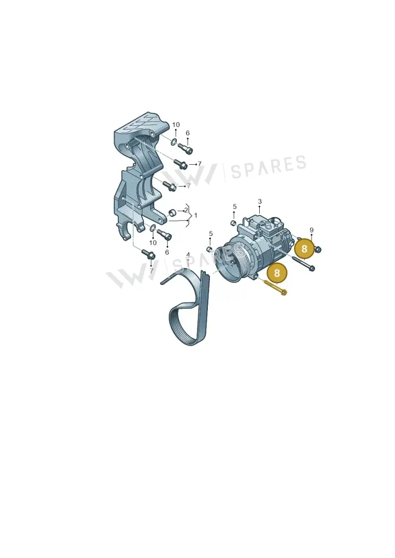 N90660202 — Audi Q7 qu. 3.0 TDI (2009-2015) diagram 274260000, position 8