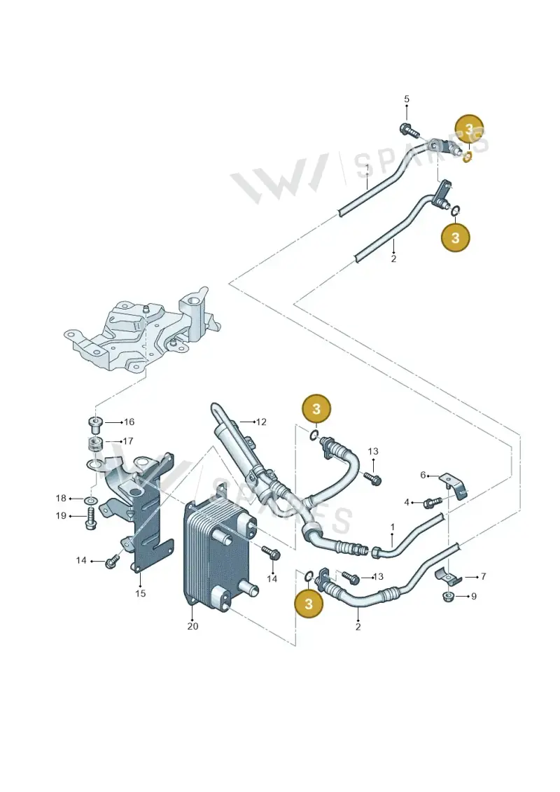 N90666001 — Audi A8/S8/qu. lang    08> (2007-) diagram 291317510, position 3