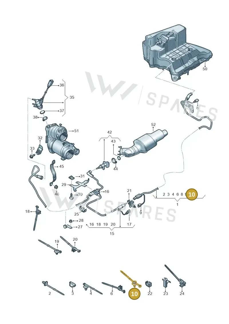 N90666101 — Audi A6 2.0 (2018-) diagram 430201520, position 10