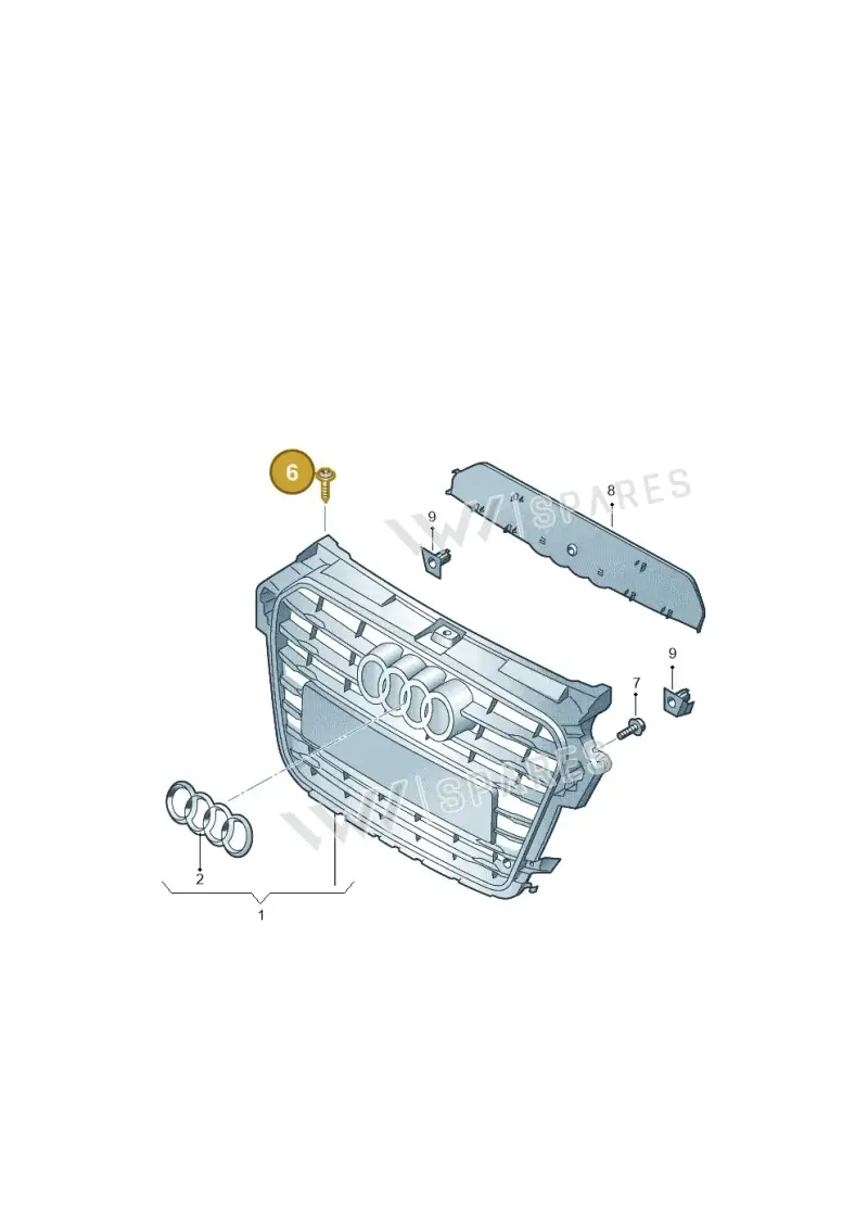 N90683306 — Audi A1 Sportback (2014-2018) diagram 792853300, position 6