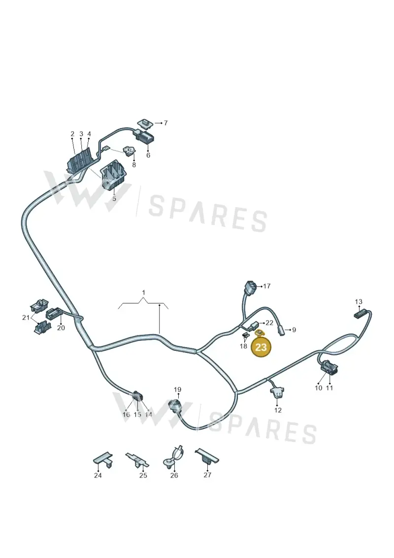 N90685101 — Audi Q4 Sportback (2021-2022) diagram 89a972499, position 23