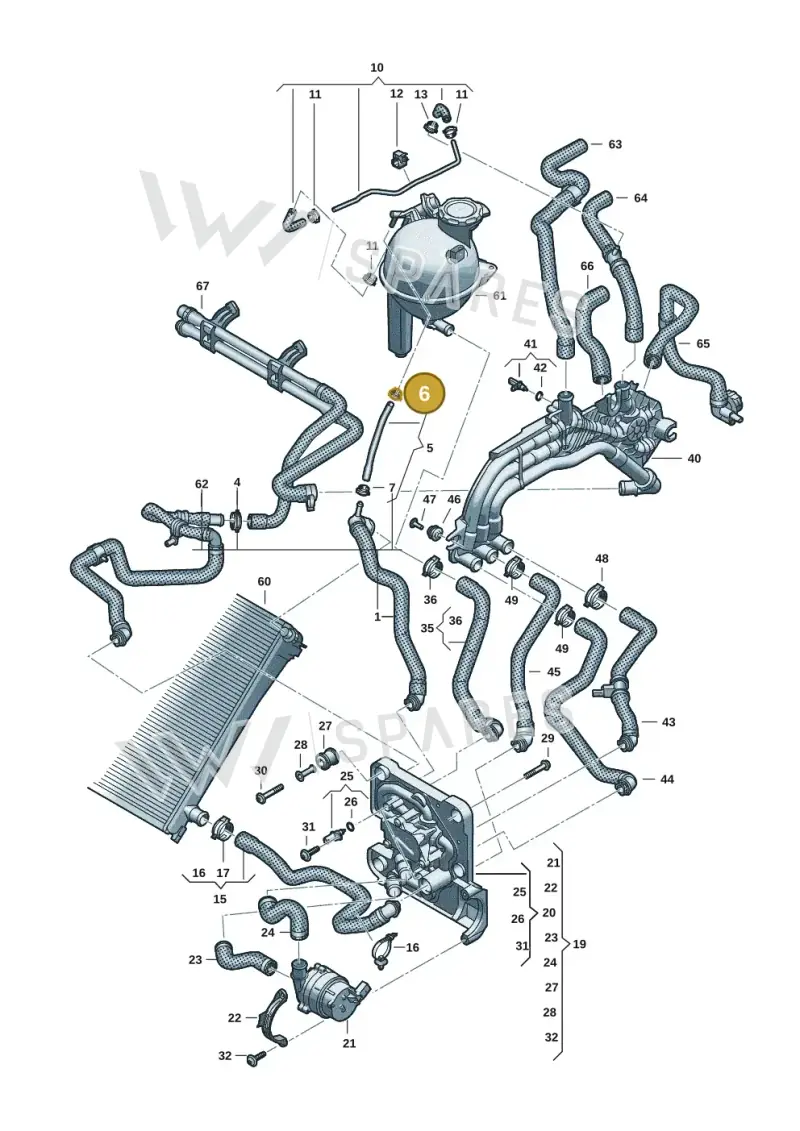 N90686701 — Audi Q6 e-tron (2023-) diagram f5s121000, position 6