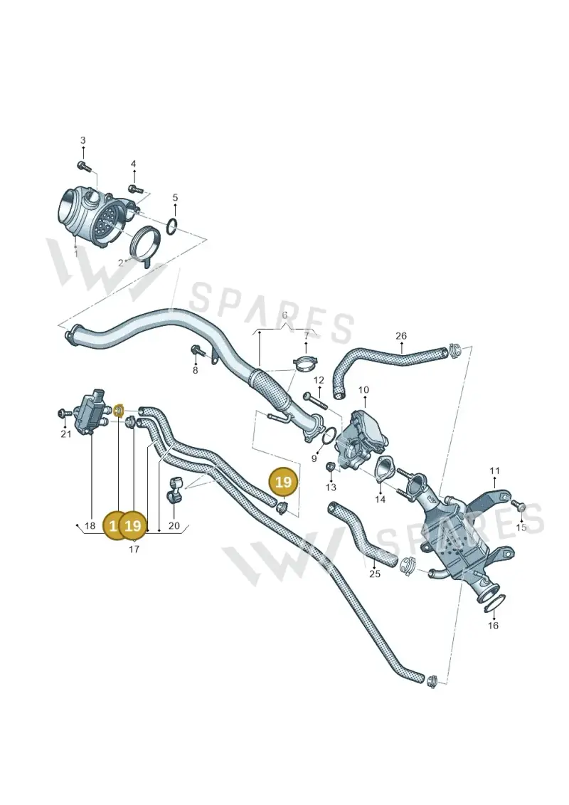 N90686704 — Audi A6 2.0 (2018-) diagram 435131450, position 19