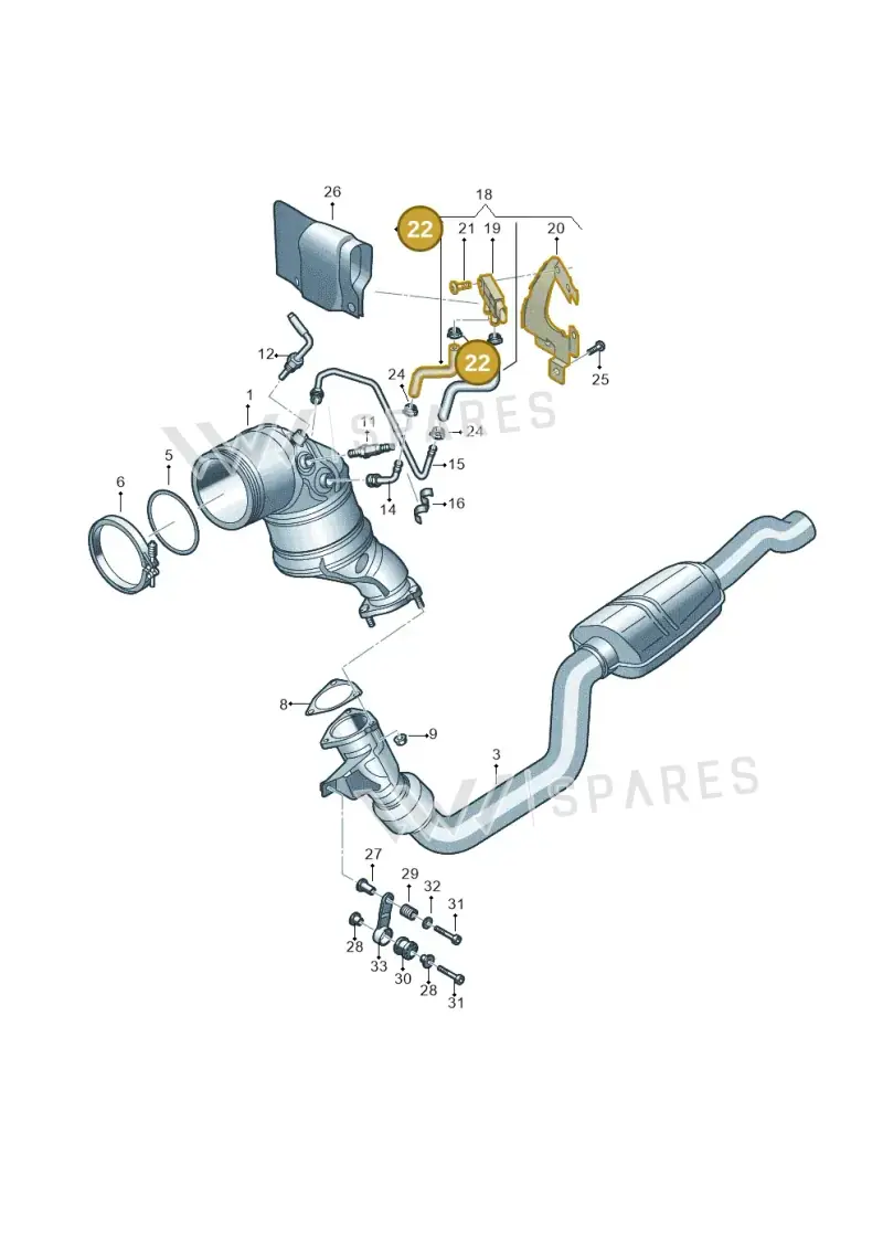 N90686704 — Audi RS6 Avant (2019-) diagram 838253500, position 22