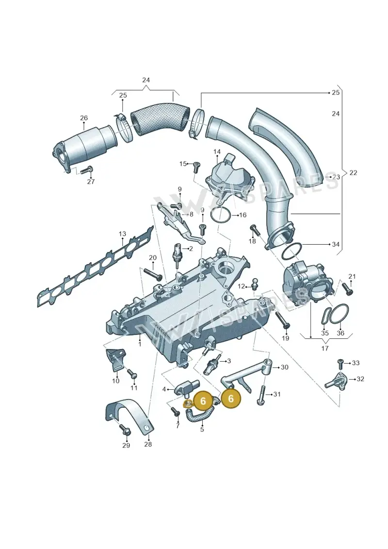 N90686704 — Audi A5 Limo 2.0 (2024-) diagram 430129050, position 6