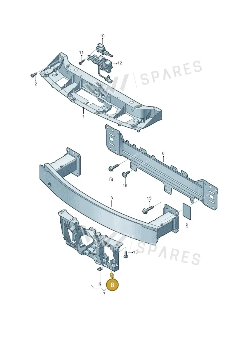 N90688702 — Audi RS e-tron GT (2020-2020) diagram 4j1805000, position 8