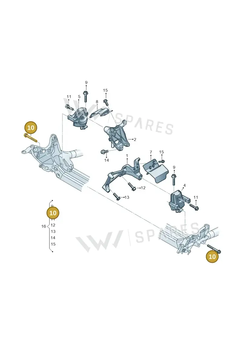 N90696702 — Audi A6 2.0 (2018-) diagram 859199200, position 10