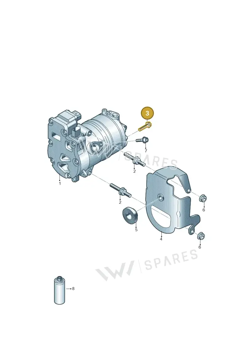 N90707502 — Audi A6 2.0 (2018-) diagram 896260300, position 3