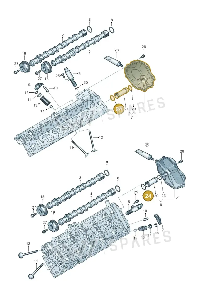 N90713203 — Audi A6 2.7 TDI (2008-2011) diagram 448109520, position 24
