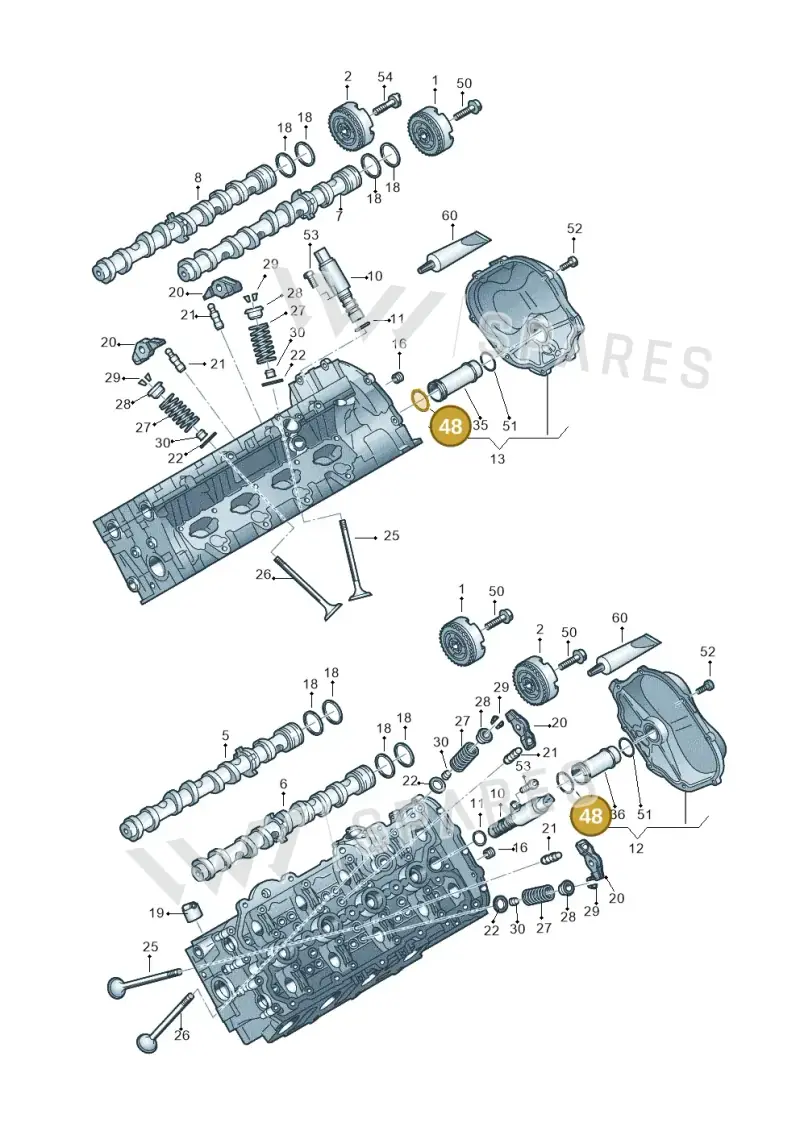 N90713203 — Audi RS6 Avant (2013-2018) diagram 758109100, position 48