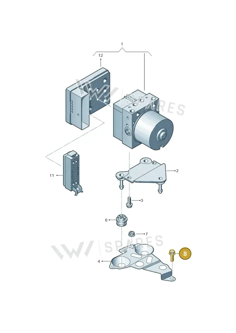 N90724602 — Audi RS6 Avant (2013-2018) diagram 758614100, position 8