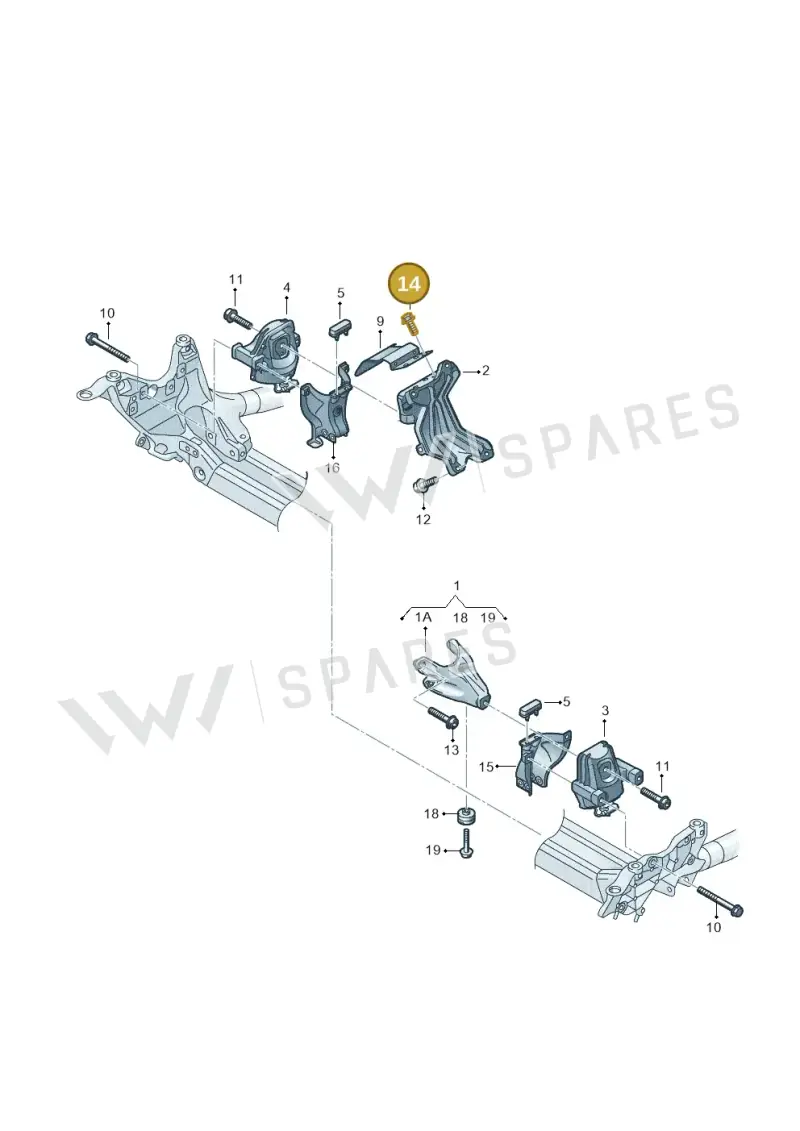 N90724602 — Audi A7 Sportback (2014-2018) diagram 788199100, position 14