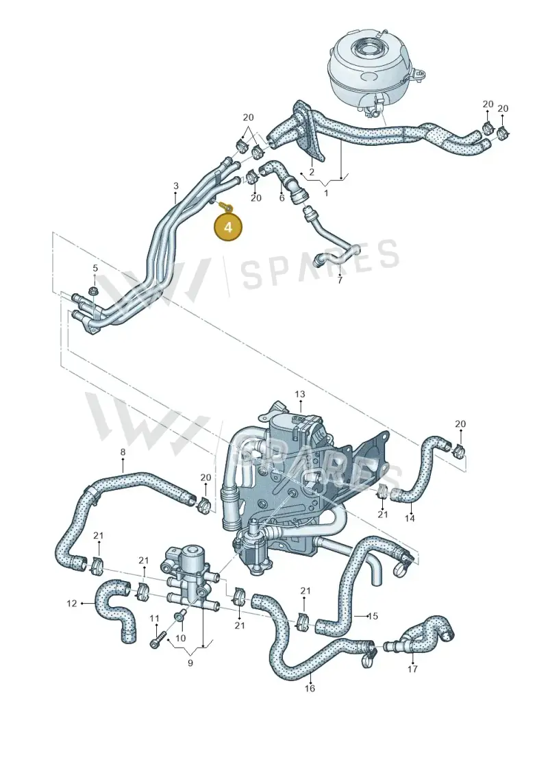 N90724603 — Audi A6 2.0 (2018-) diagram 435121080, position 4