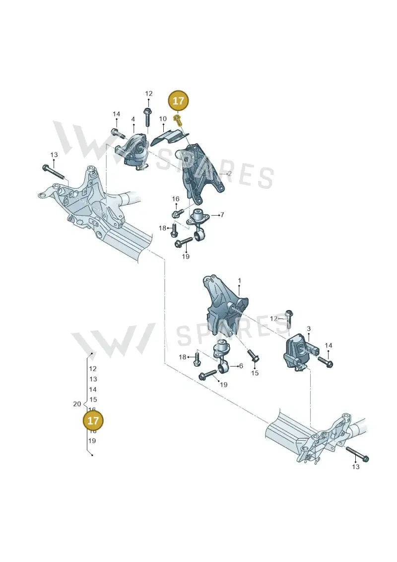 N90724603 — Audi A5 Limo 2.0 (2024-) diagram 849199600, position 17
