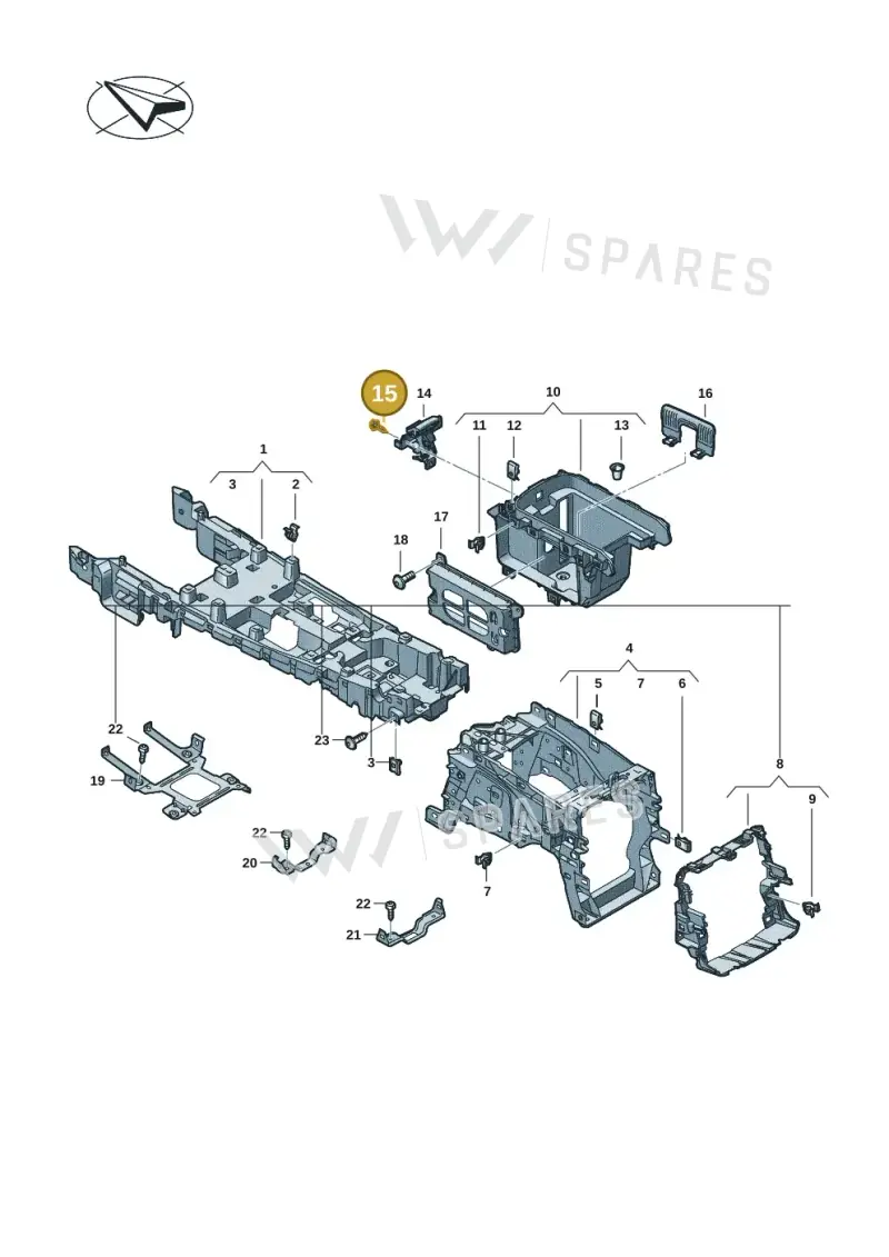 N90732102 — Audi RS e-tron GT (2020-2020) diagram 4j1863500, position 15