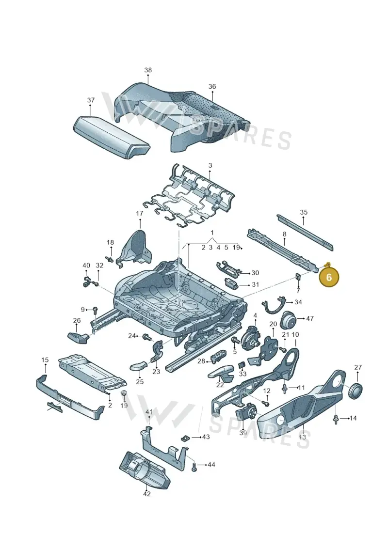 N90737101 — Audi RS6 Avant (2019-) diagram 596881000, position 6