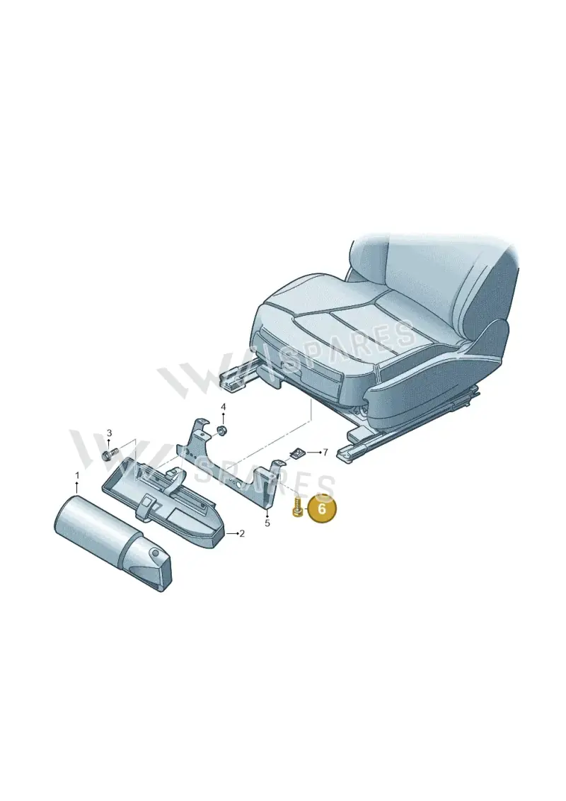 N90737101 — Audi A5 Limo 2.0 (2024-) diagram 636860100, position 6