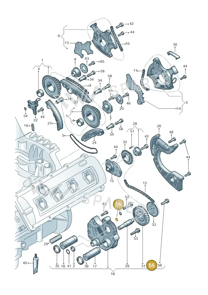 N90740801 — Audi R8 qu. 5.2 (2012-2015) diagram 473109200, position 55
