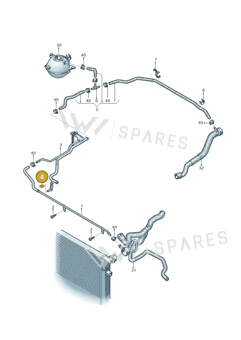 N90755702 — Audi RS3 Sportback (2011-2012) diagram 720121300, position 4