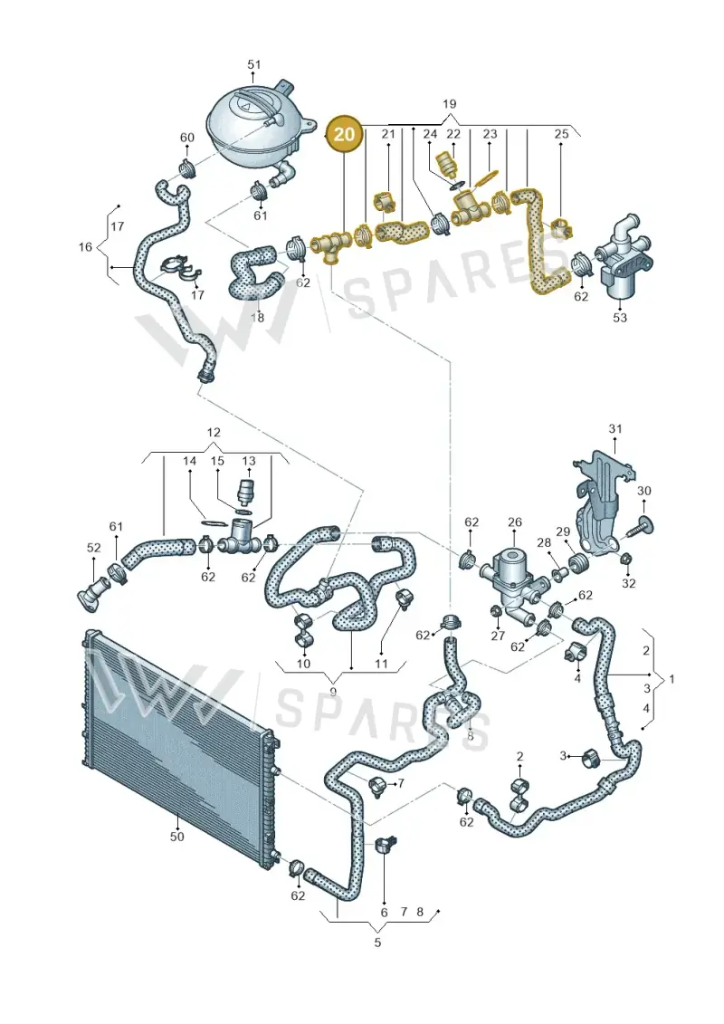 N90760601 — Audi Q7 qu. 3.0 TDI (2015-2019) diagram 859121500, position 20