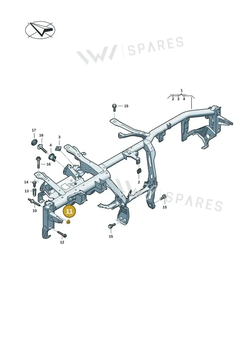 N90761103 — Audi A5 Limo 2.0 (2024-) diagram 8wk857000, position 11