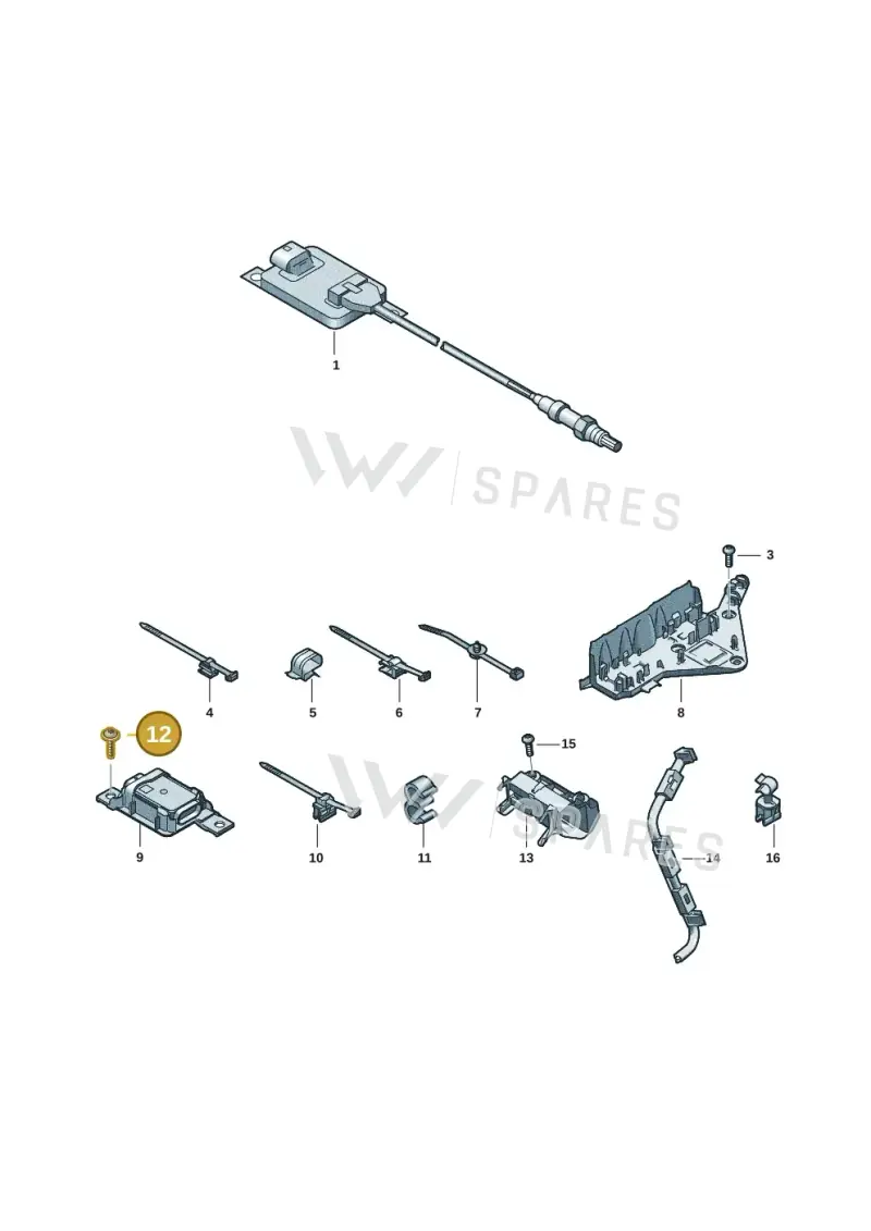 N90767602 — Audi A5 Limo 2.0 (2024-) diagram 8wk906048, position 12