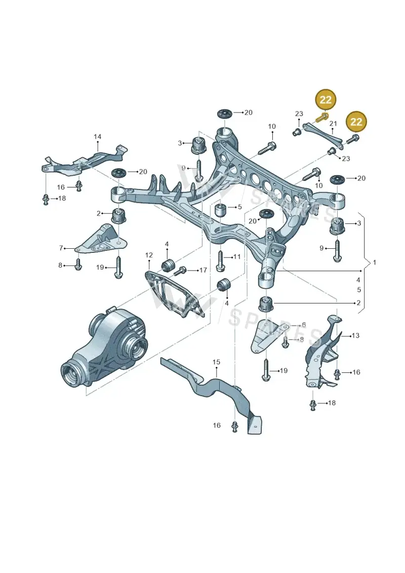 N90786504 — Audi A8L qu. 3.0 TDI (2013-2018) diagram 620505020, position 22