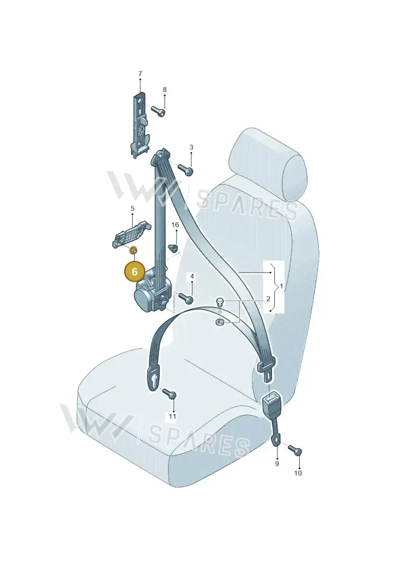 N90807407 — Audi Q5 qu. 2.0 (2009-2018) diagram 687857060, position 6
