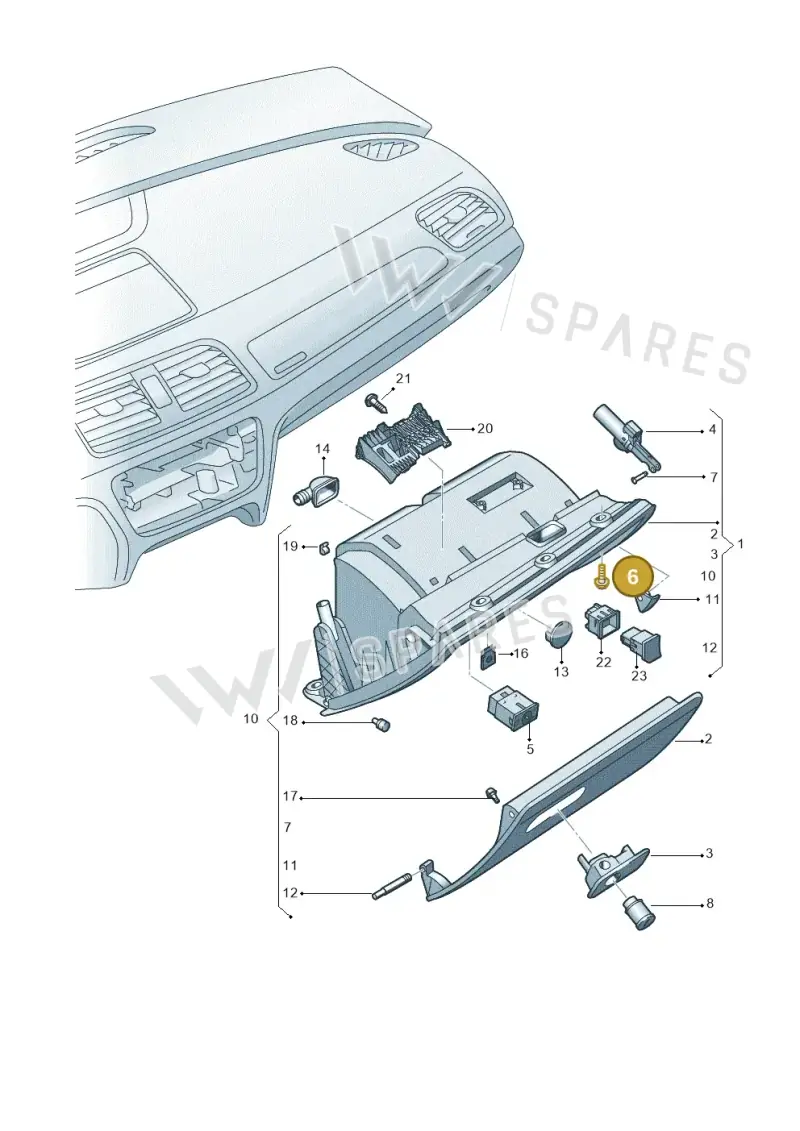 N90807407 — Audi Q3 1.4 (2016-) diagram 728857200, position 6