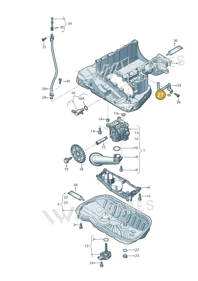 N90809102 — Audi A5 Sportback (2016-2020) diagram 788115510, position 27