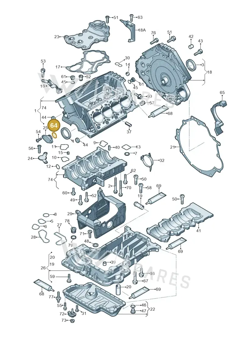 N90809103 — Audi RS4 Cabrio qu.    08> (2007-) diagram 473103000, position 64