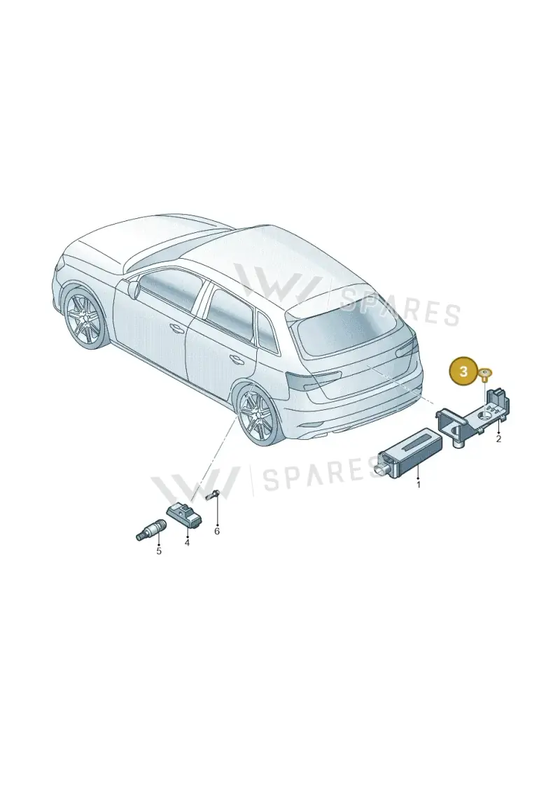 N90809802 — Audi RS3 Limousine (2017-2020) diagram 853907600, position 3