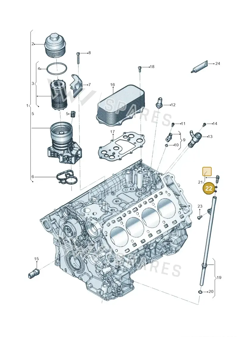 N90813802 — Audi RS6 Avant (2019-) diagram 819115100, position 22