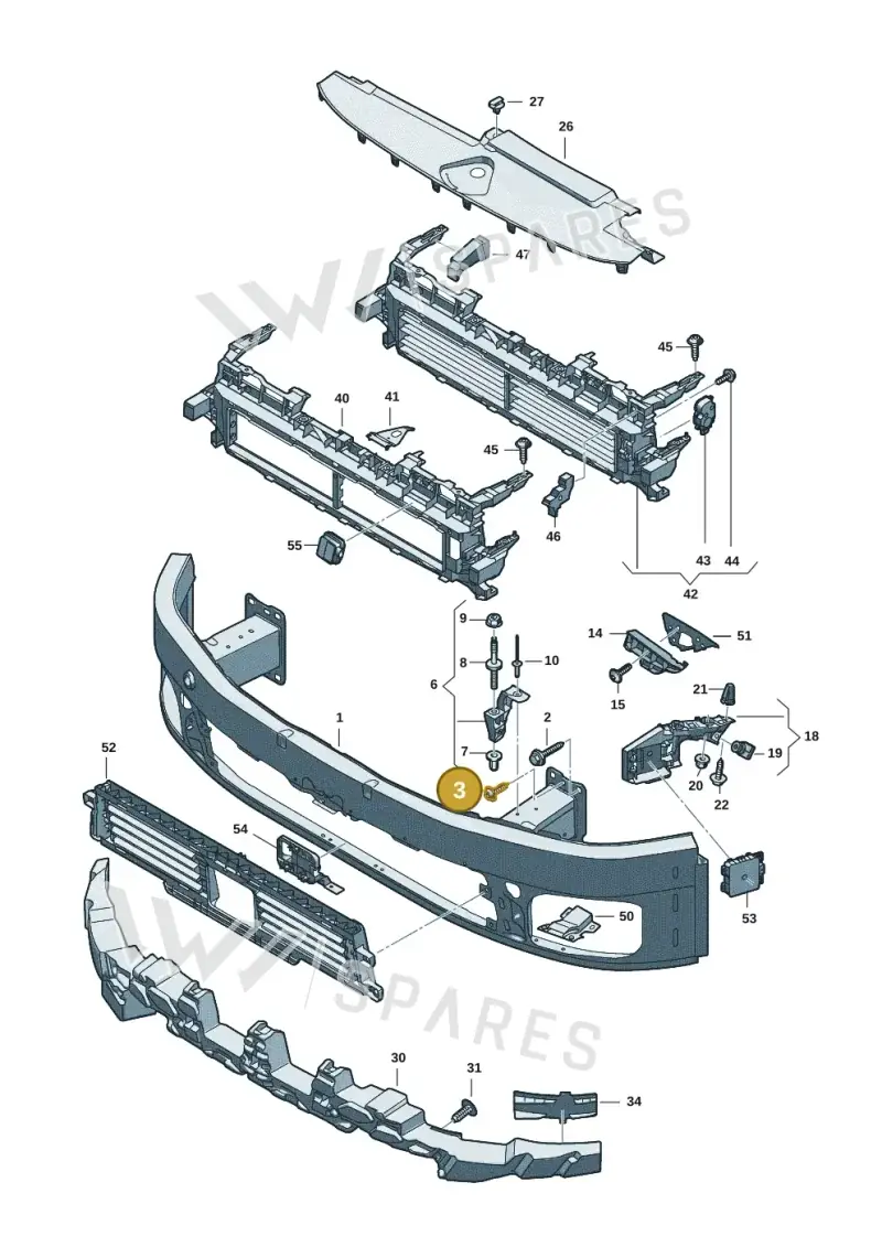 N90817003 — Audi A5 Limo 2.0 (2024-) diagram 8wk807000, position 3